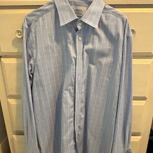 Charles Tyrwhitt Light Blue Plaid Men's Shirt
